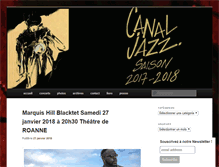 Tablet Screenshot of canaljazz.com